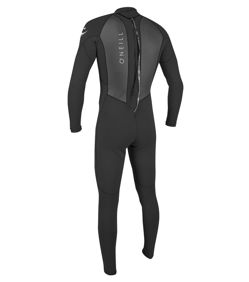 O'Neill Men's Reactor-2 3/2mm Back Zip Full Wetsuit, Black/Black, MT - Image 2